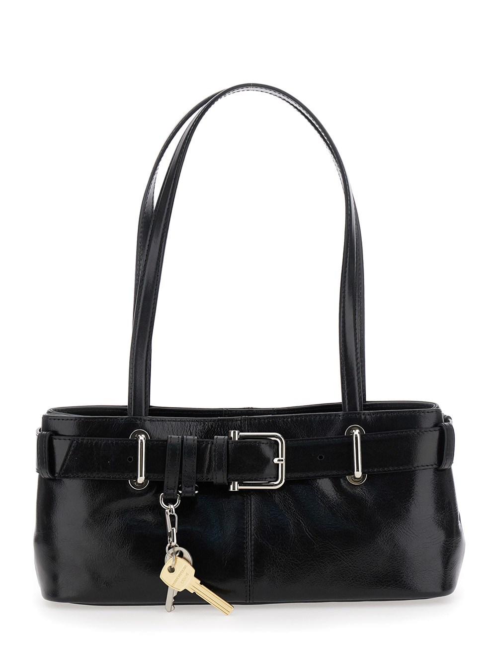 OSOI 'Brocle' Shoulder Bag With Belt And Pendant Key Details