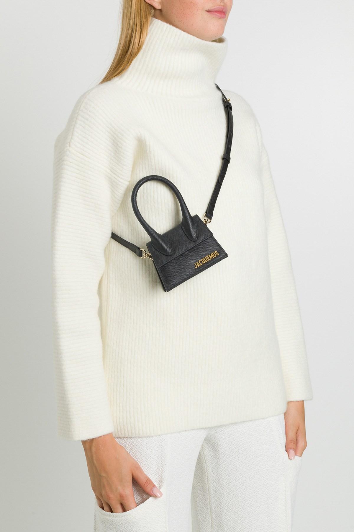 Jacquemus Le Chiquito Leather Mini Bag in Black