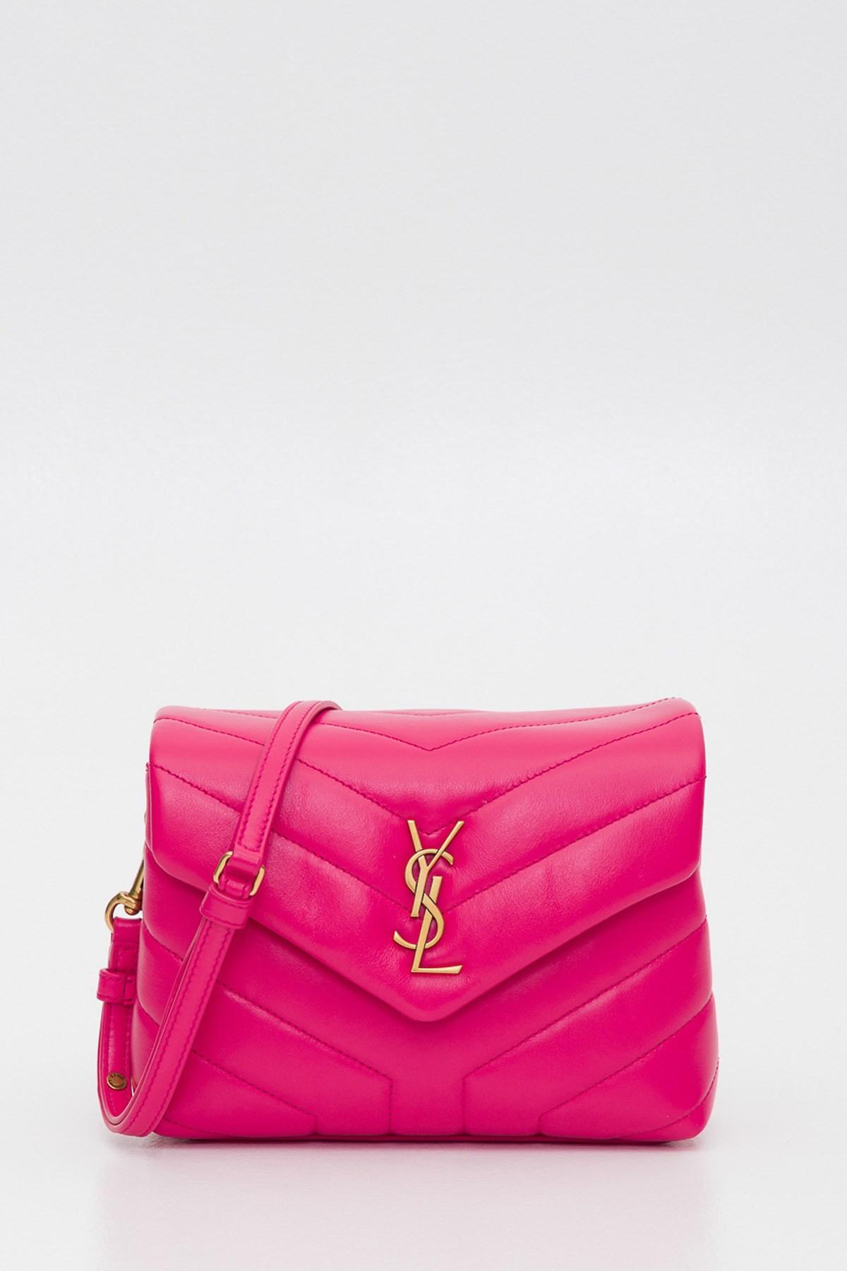 Saint Laurent Leather Loulou Toy Bag in Pink - Lyst