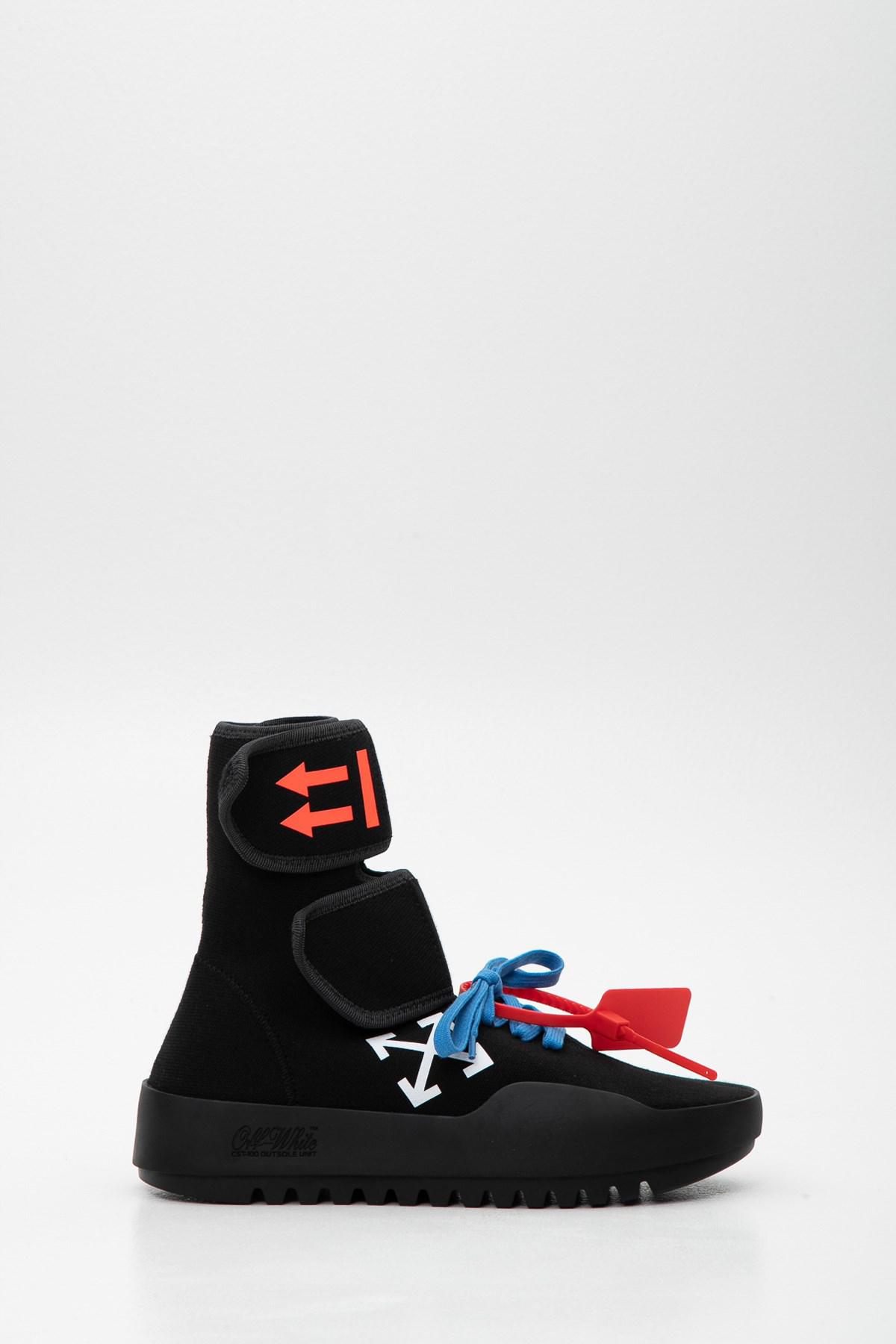 Off-White c/o Virgil Abloh Black Moto Wrap Sneakers for Men | Lyst