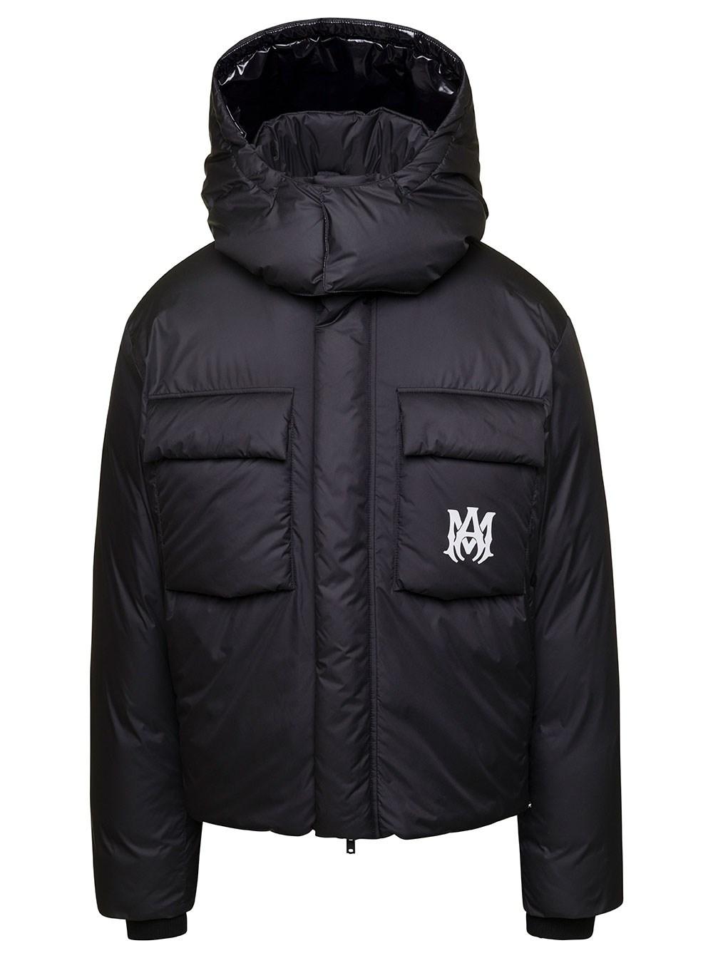 Amiri Reversible Puffer Jacket With Detachable Hood In Nylon Man in ...
