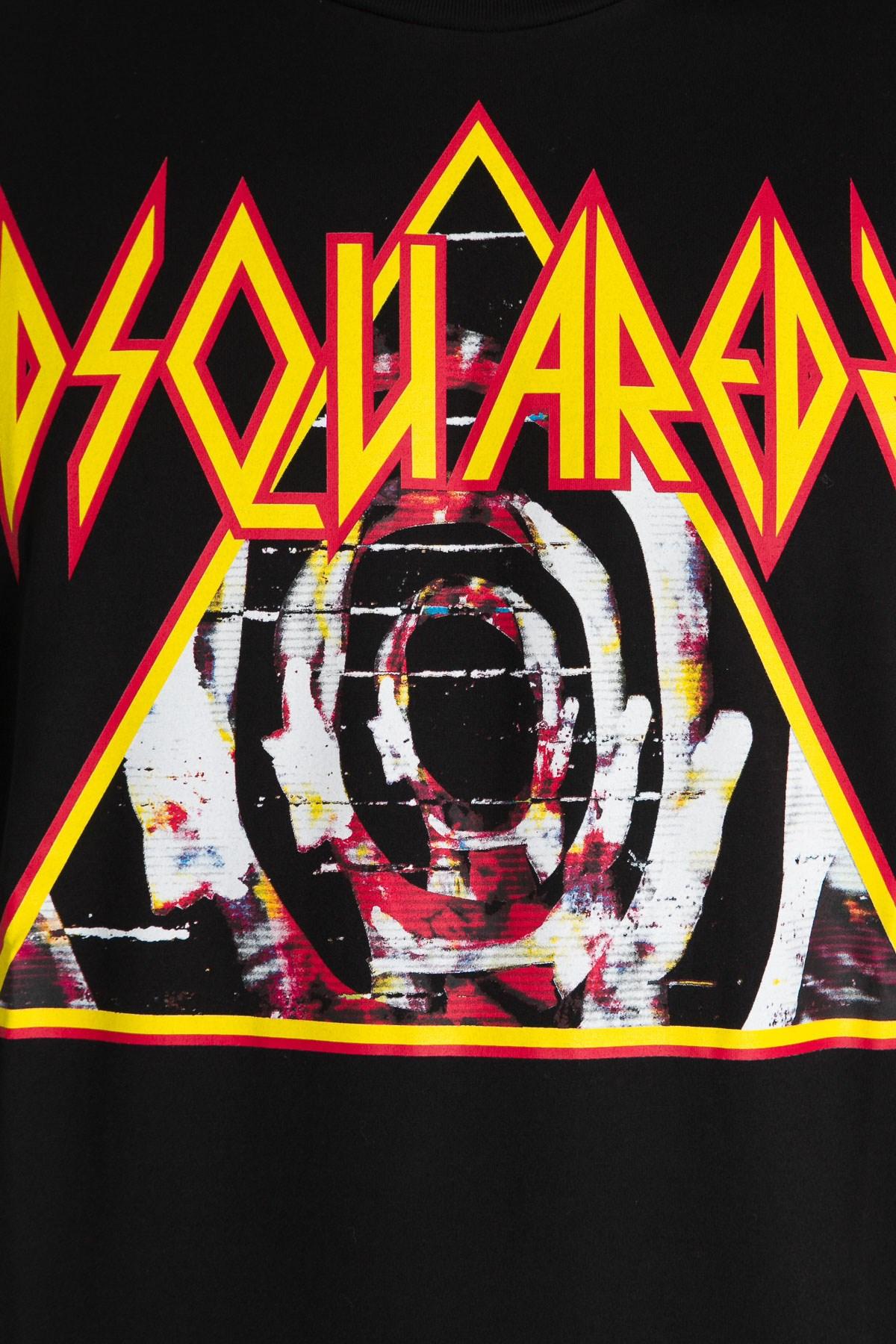 DSquared² Cotton Def Leppard T Shirt in 