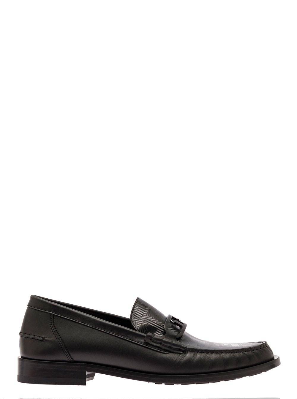 Fendi O'lock Mocassin in Black for Men | Lyst