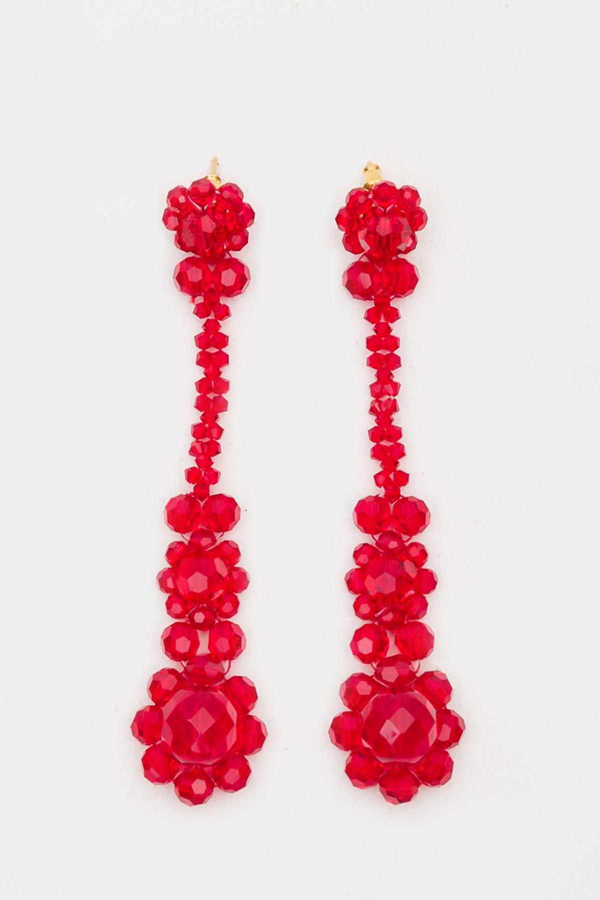 Simone Rocha Victorian Drop Earrings in Red - Lyst