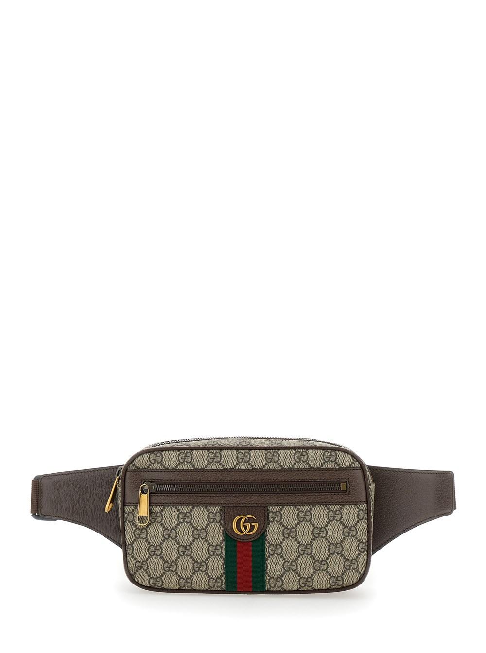 Gucci Ophidia And Ebony Fanny Pack With Web Detail And Double in Grey for Men Lyst UK