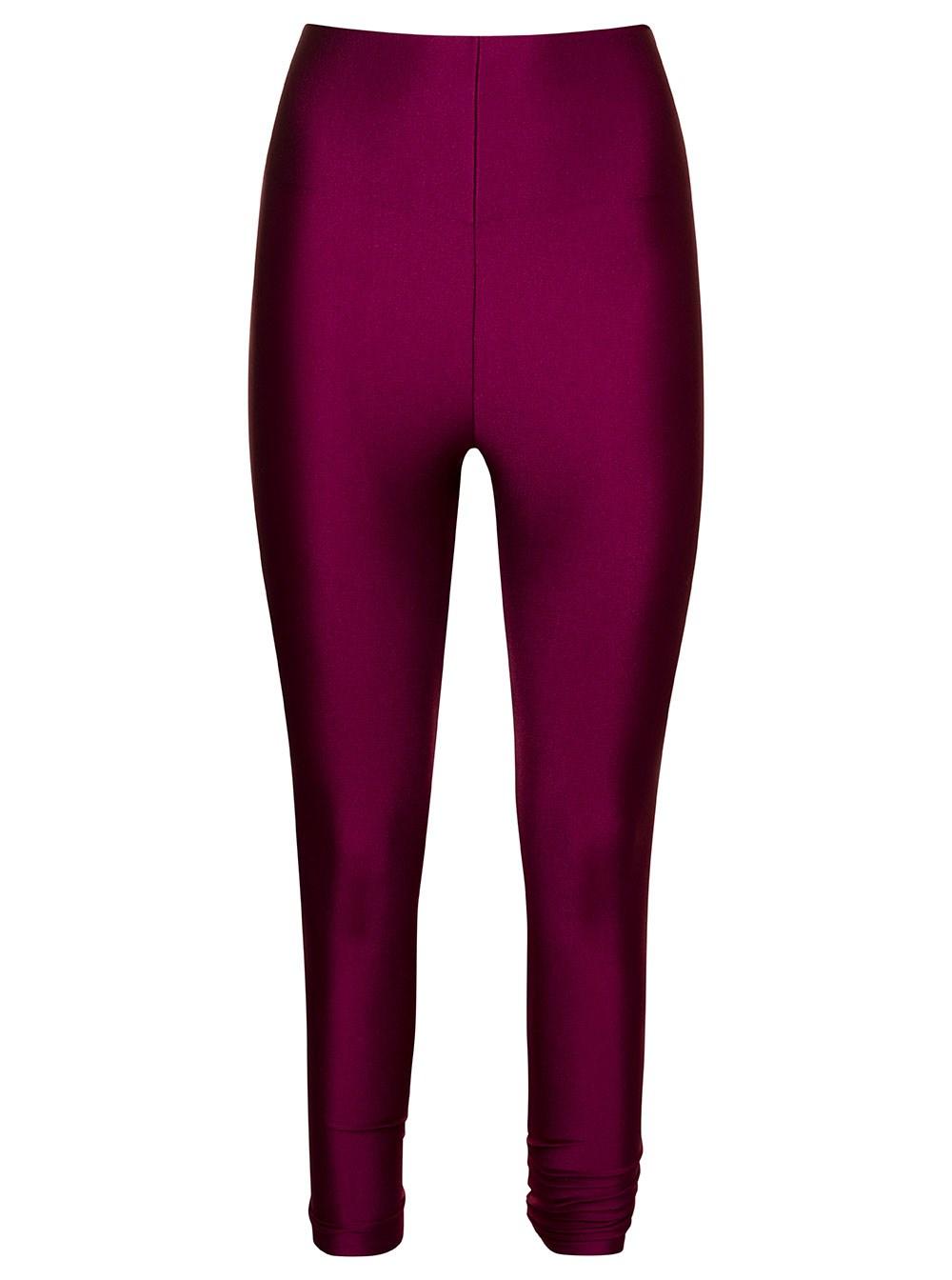 The Andamane 'holly' 80s High-waisted leggings In Stretch Polyamide in  Purple