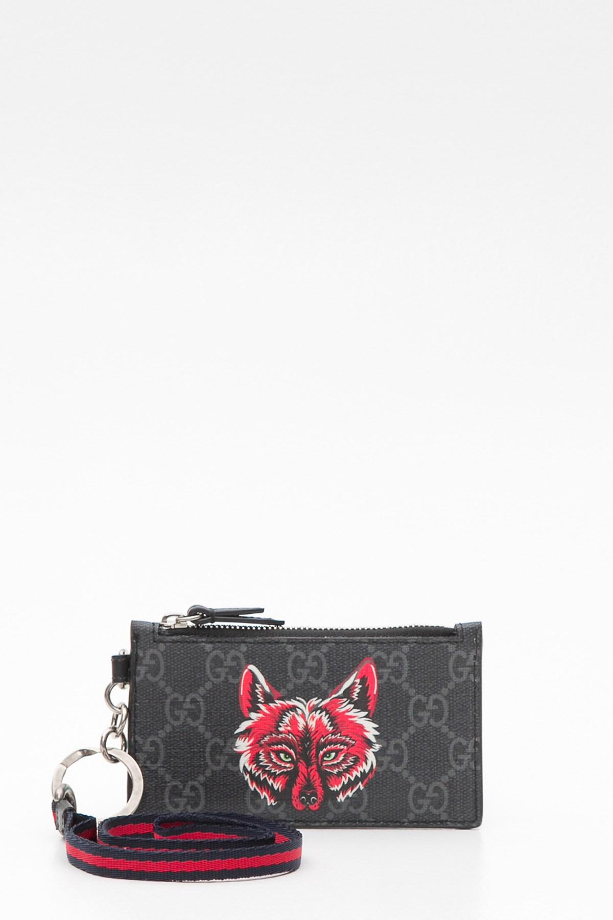 Gucci Leather Bestiary Fox Cardholder 