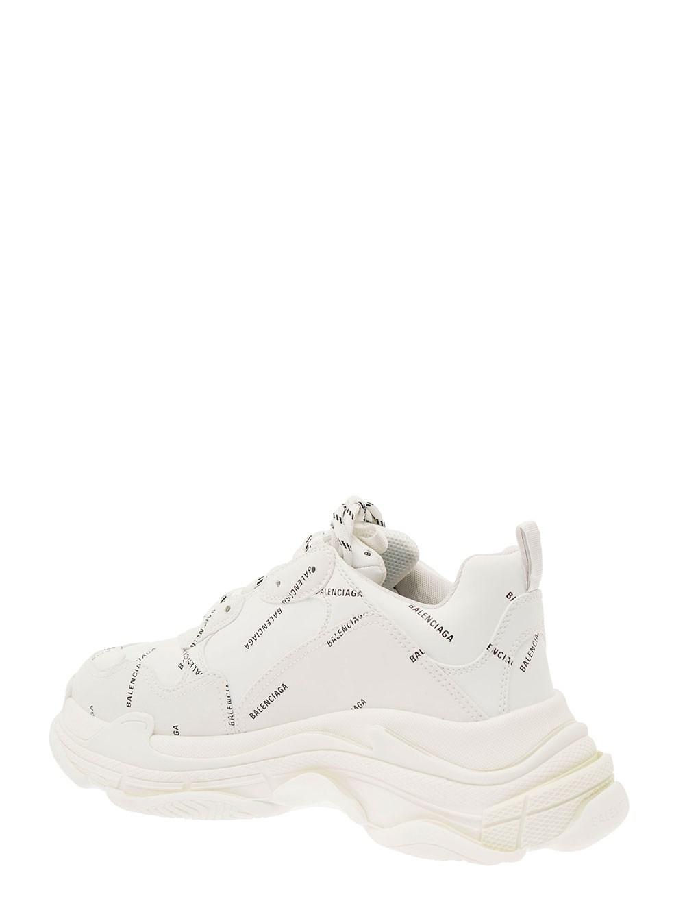 Triple S Trainers Allover Logo In Technical Material Man