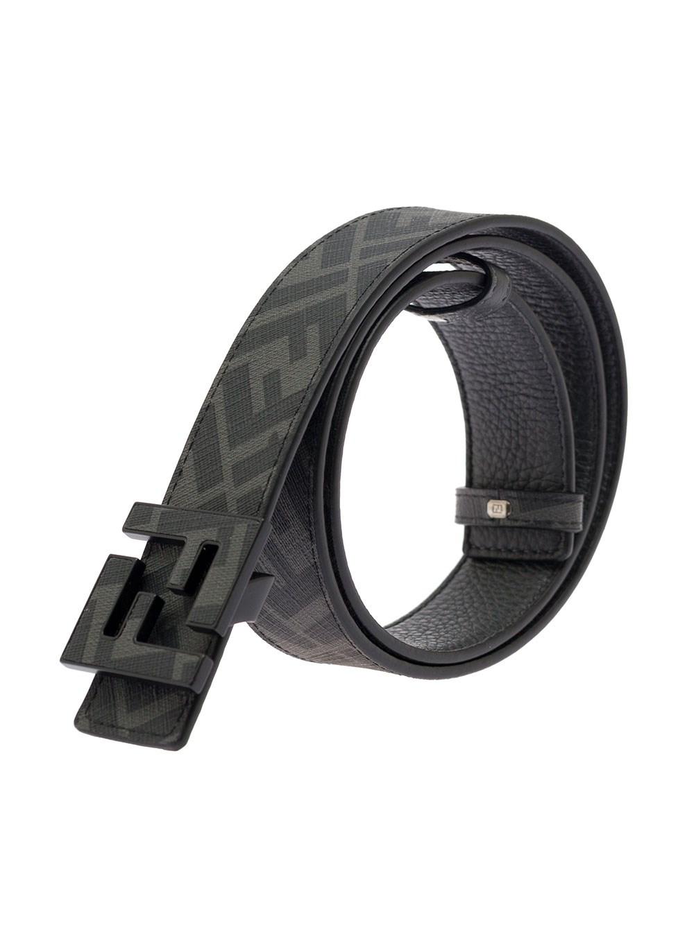 Fendi Reversible Belt With Monogram And Ff Buckle In Leather Man in Black  for Men | Lyst