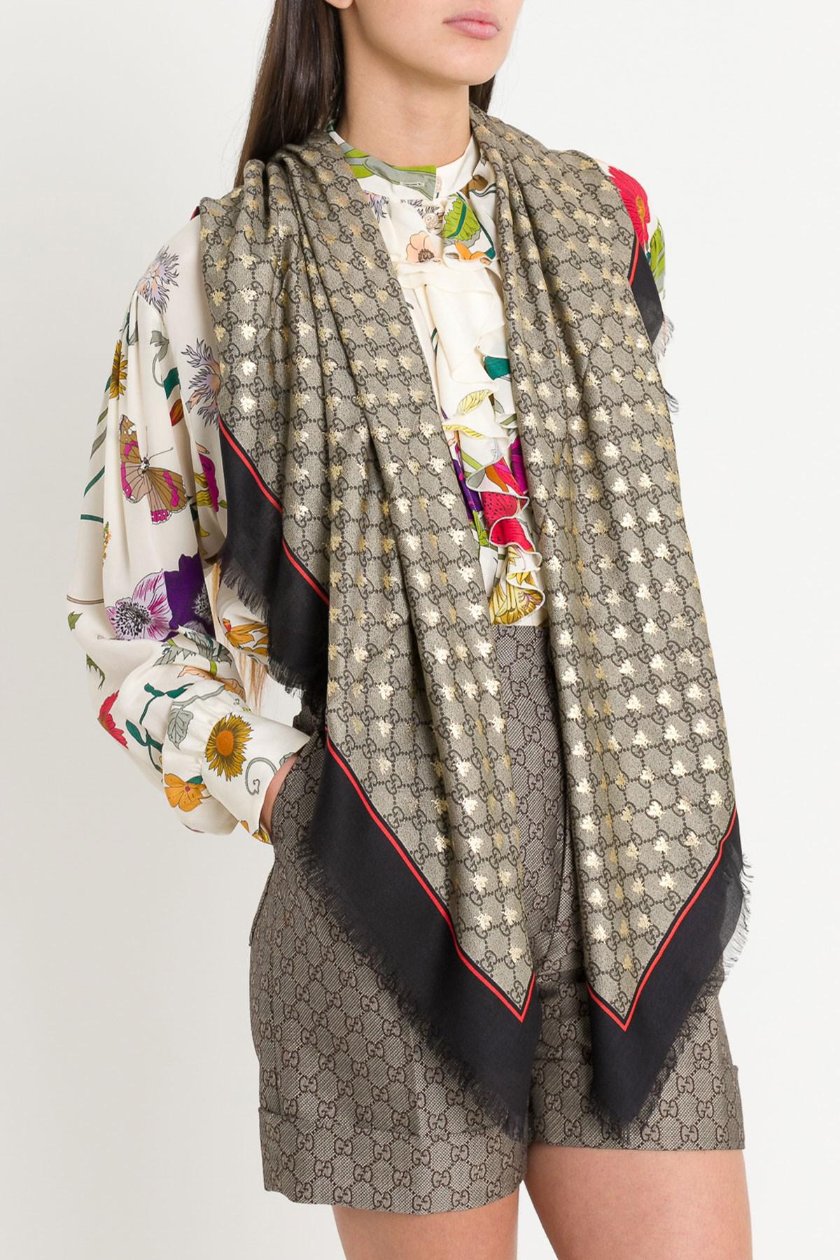 gucci bee shawl