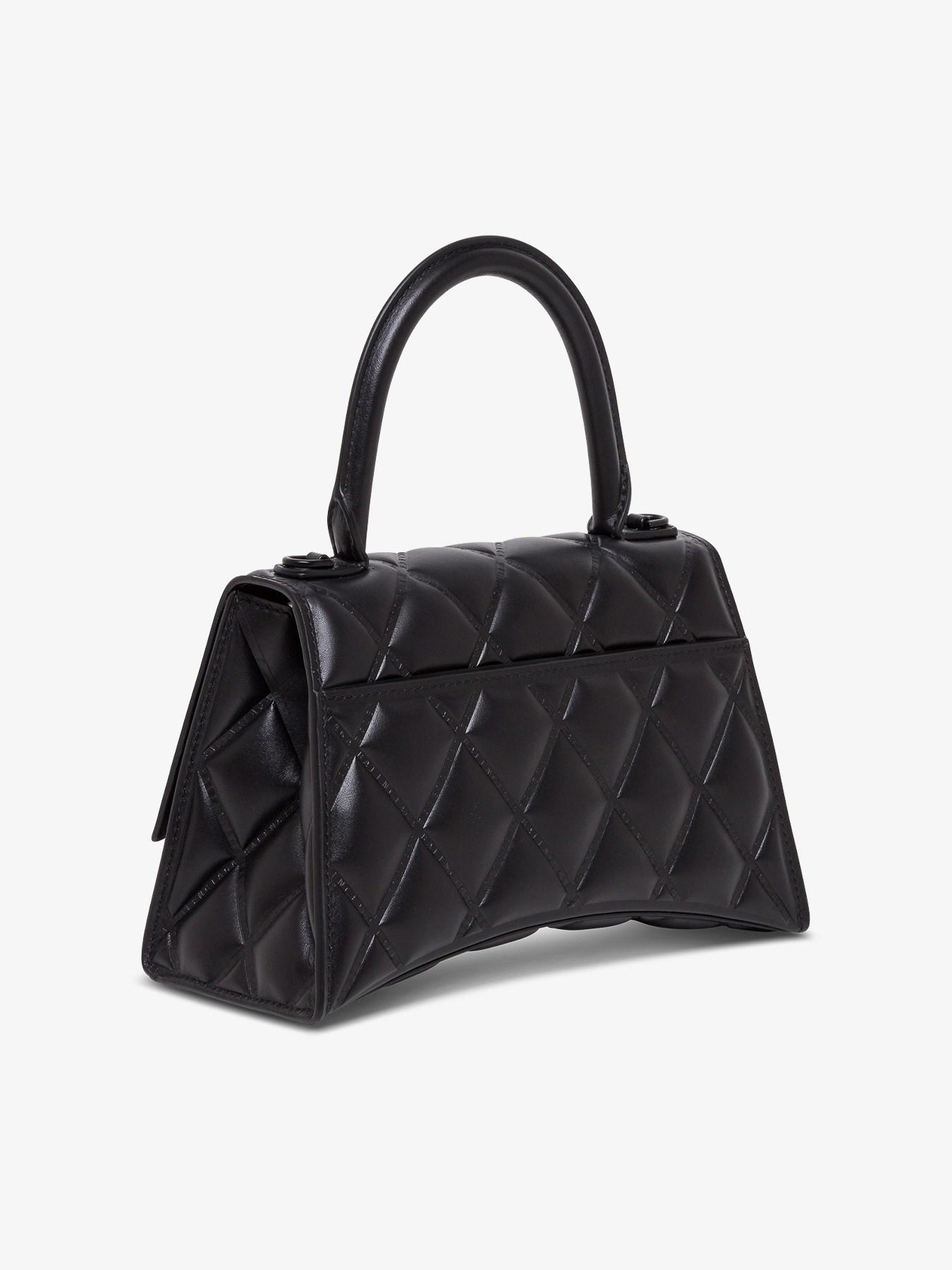 Balenciaga Small Hourglass Handbag In Quilted Leather in Black - Lyst