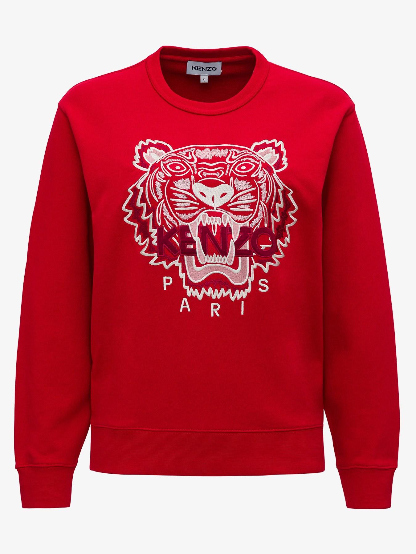 kenzo red tiger sweatshirt