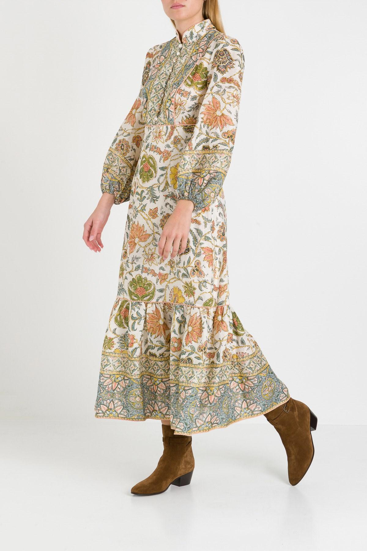 Edie border high neck dress Clearance