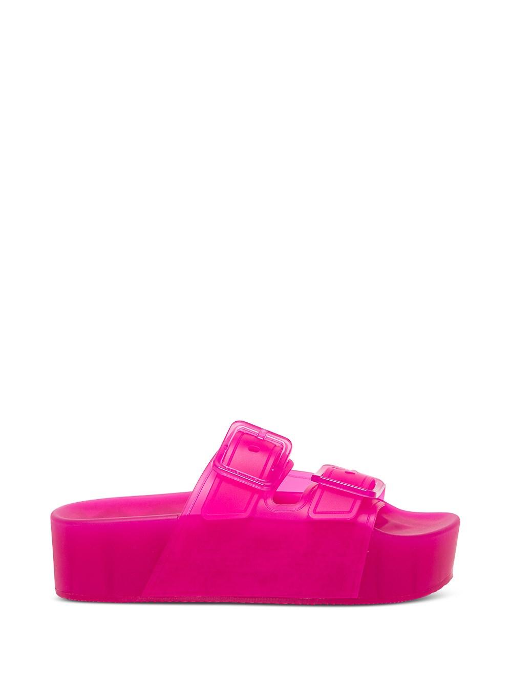 Balenciaga Mallorca Pink Rubber Sandals With Platform | Lyst
