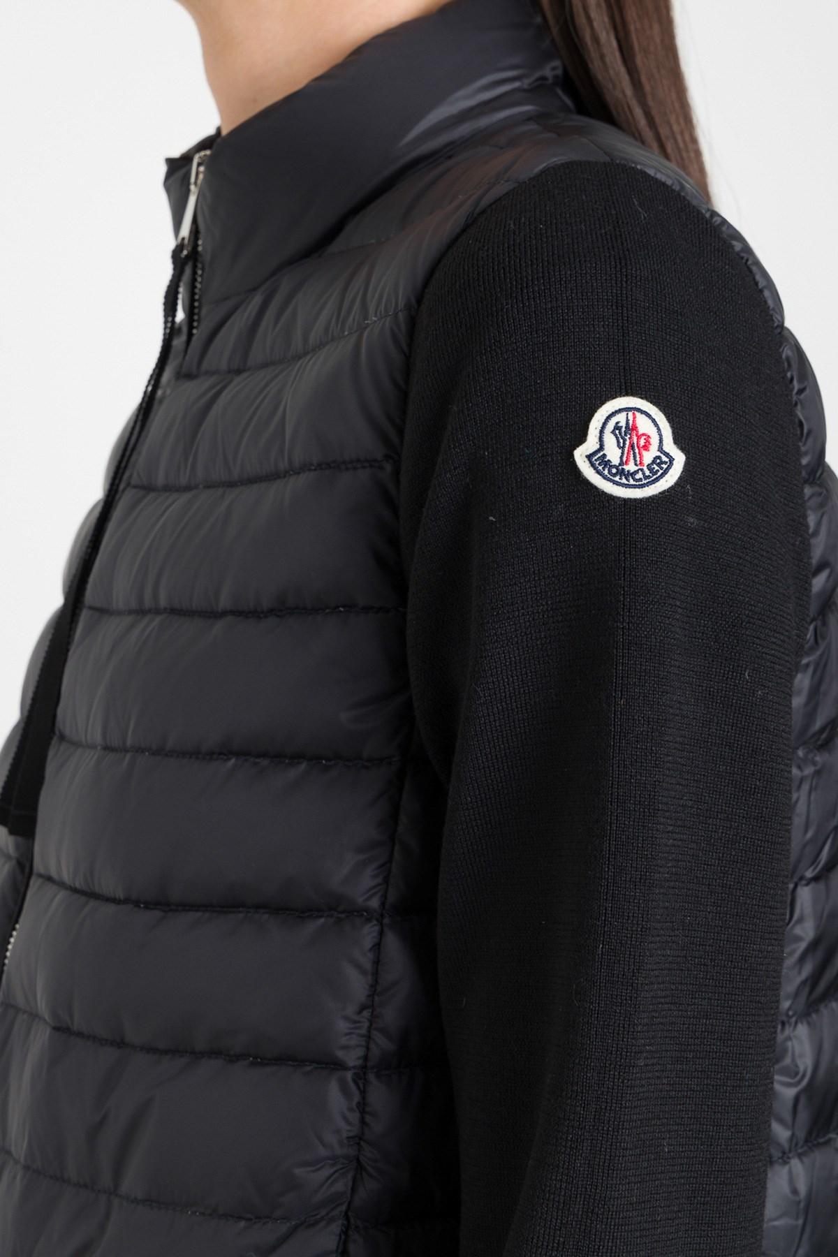 Moncler Cardigan Tricot in Black - Lyst