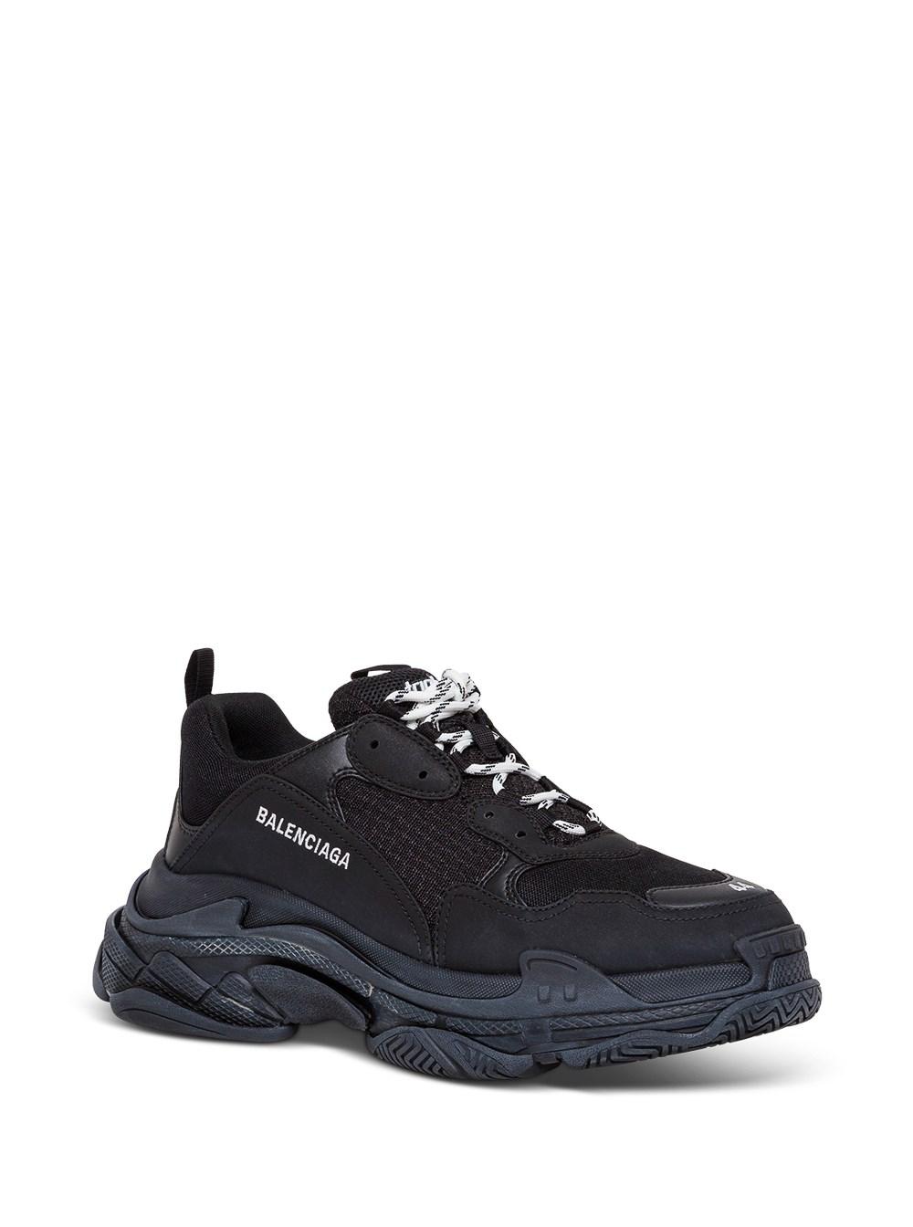 Balenciaga Triple S Mix Of Materials Sneakers Woman in Black for Men | Lyst