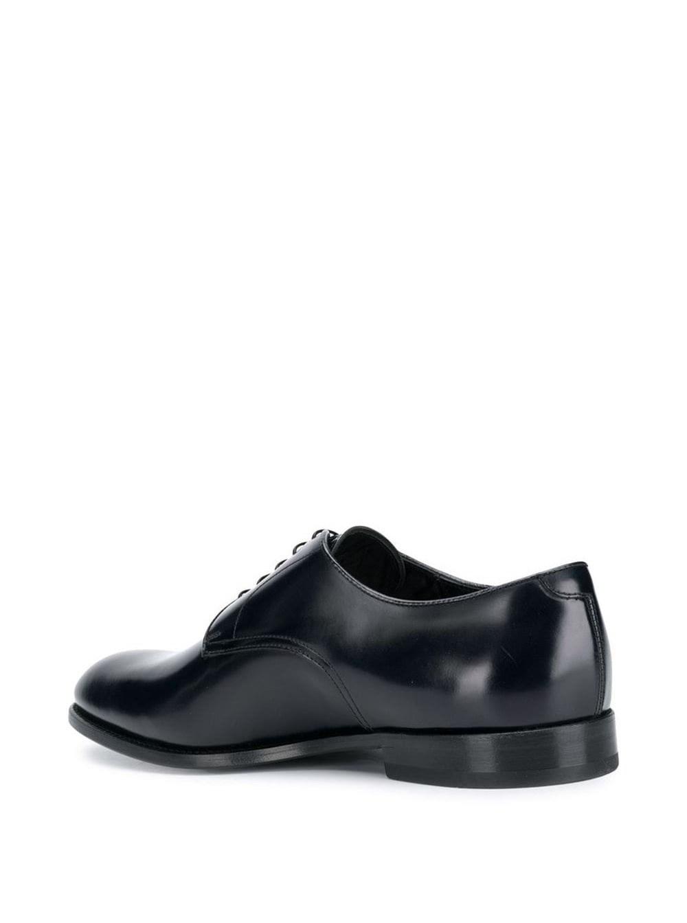 Doucal's Classic Black Derby Shoes Polished Finish In Calf Leather Man in  Gray for Men | Lyst