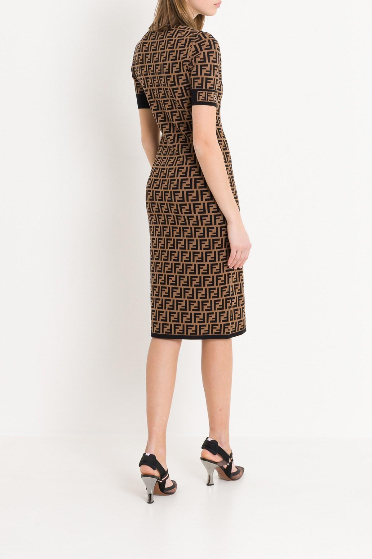 Fendi Black Viscose Cocktail Dress