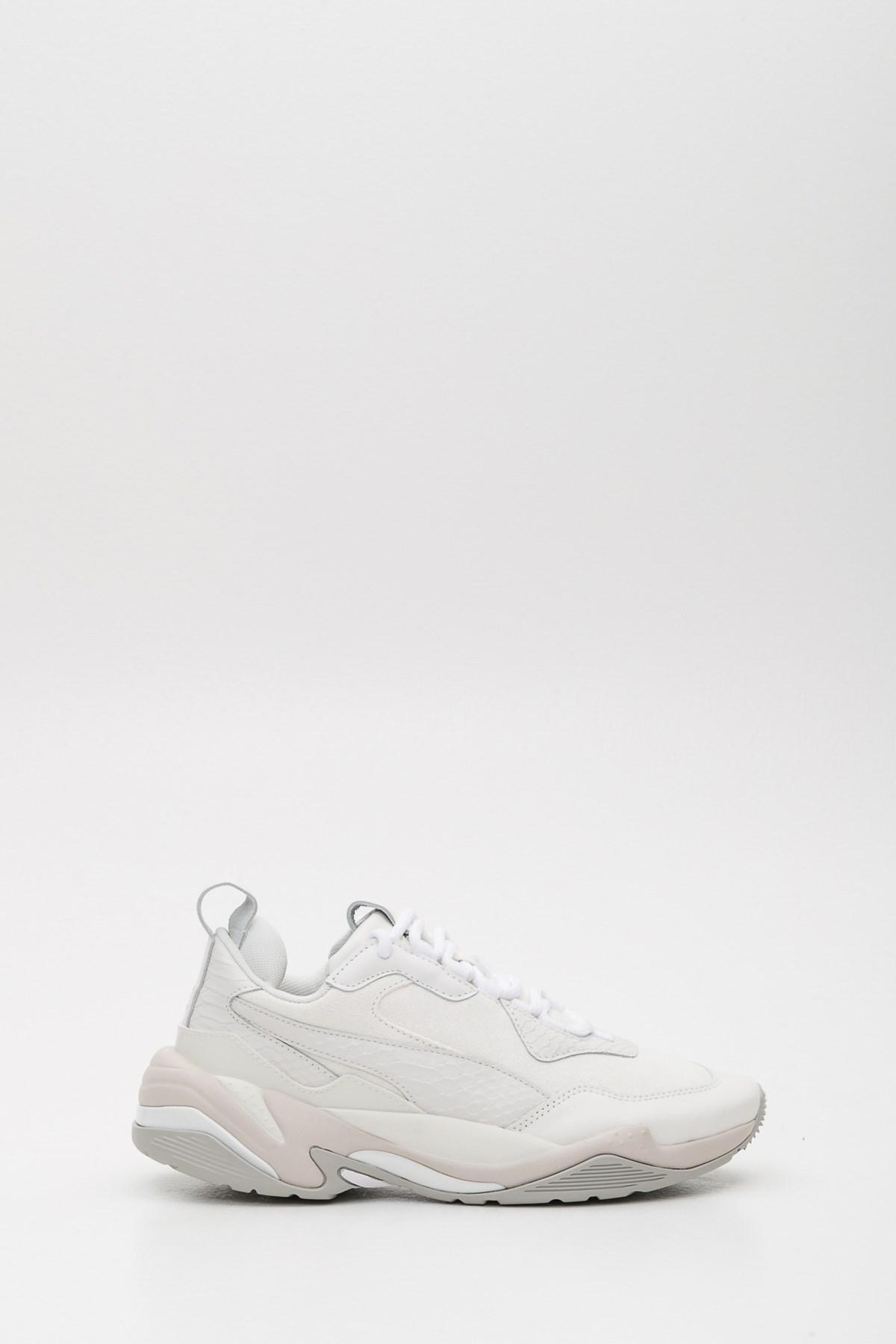 puma thunder desert trainers bright white star grey violet