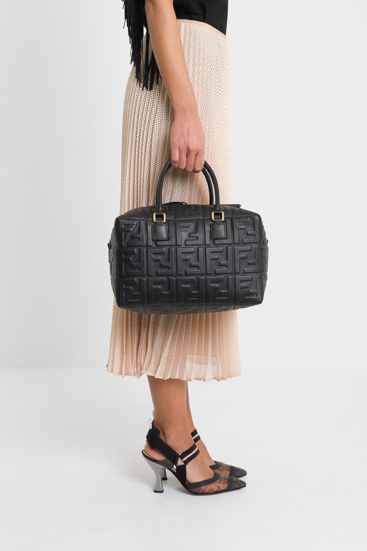 fendi boston bag black