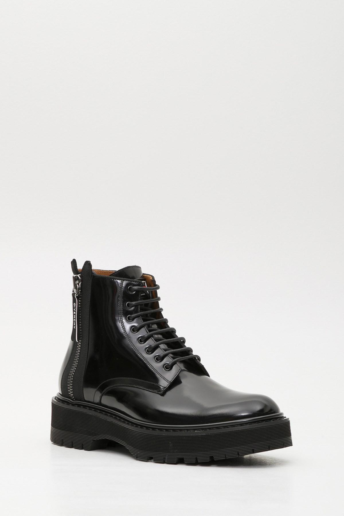 Givenchy Leather Camden Lace-up Boots in Black for Men - Lyst
