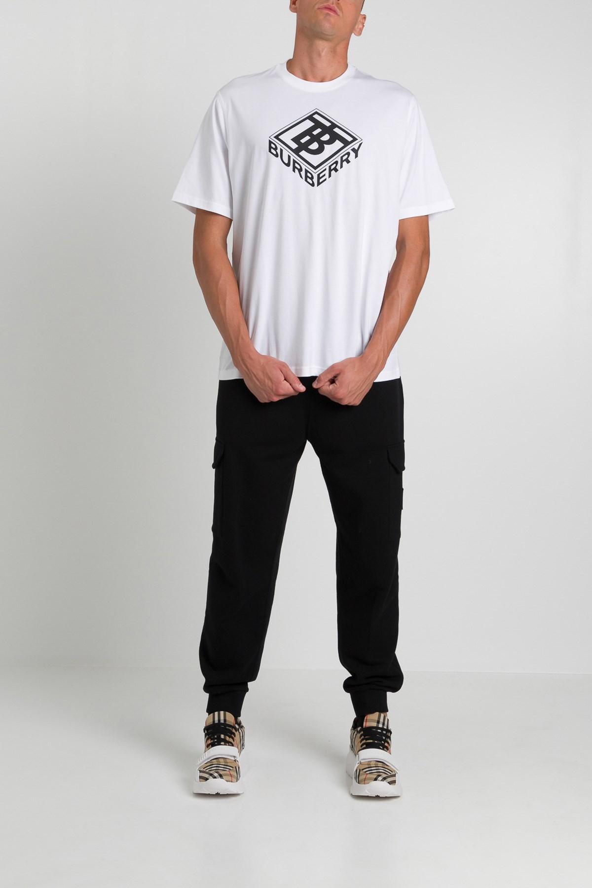 Burberry Cotton 3-d Logo T-shirt in White for Men | Lyst