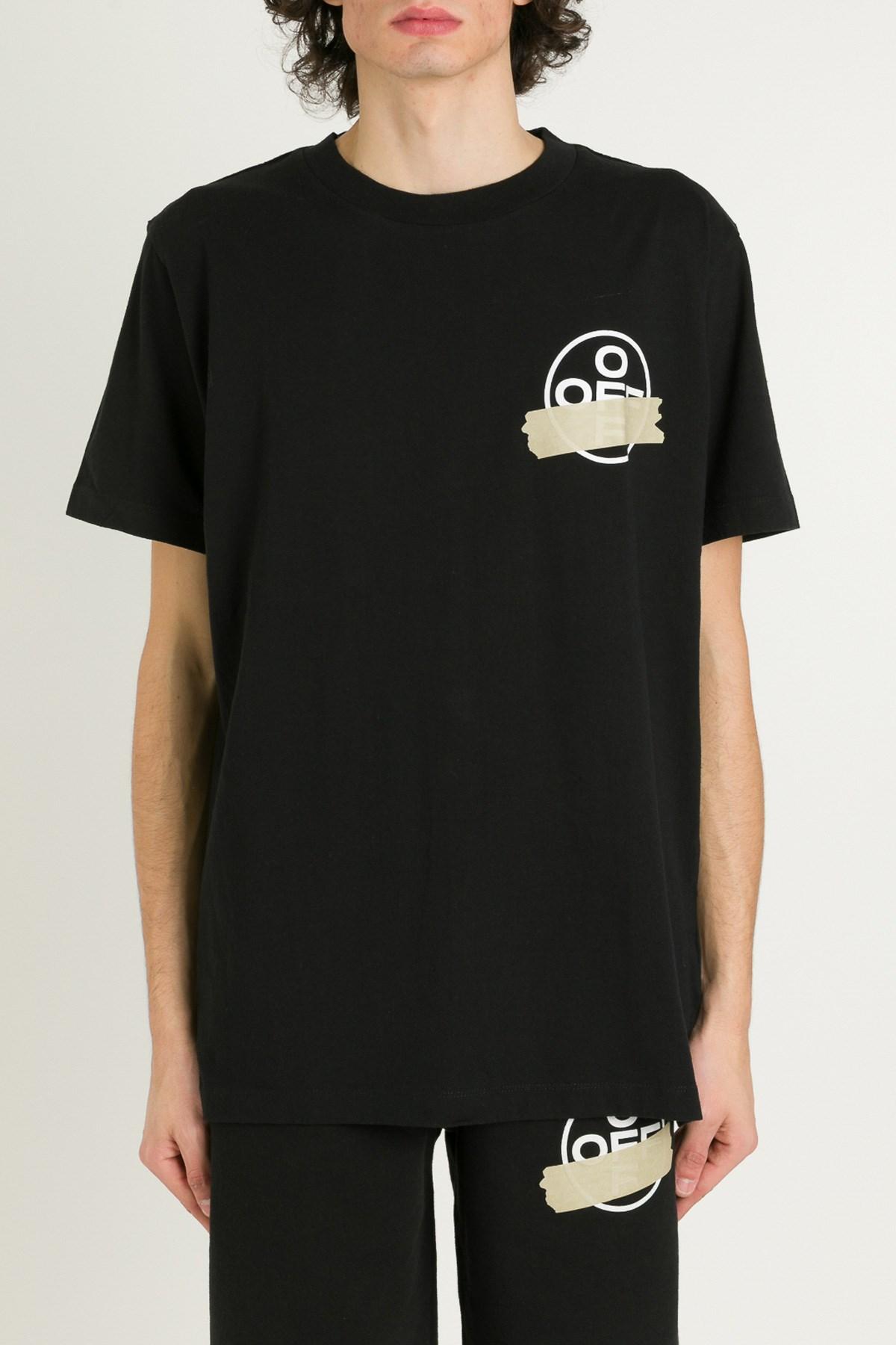 off white tape tee