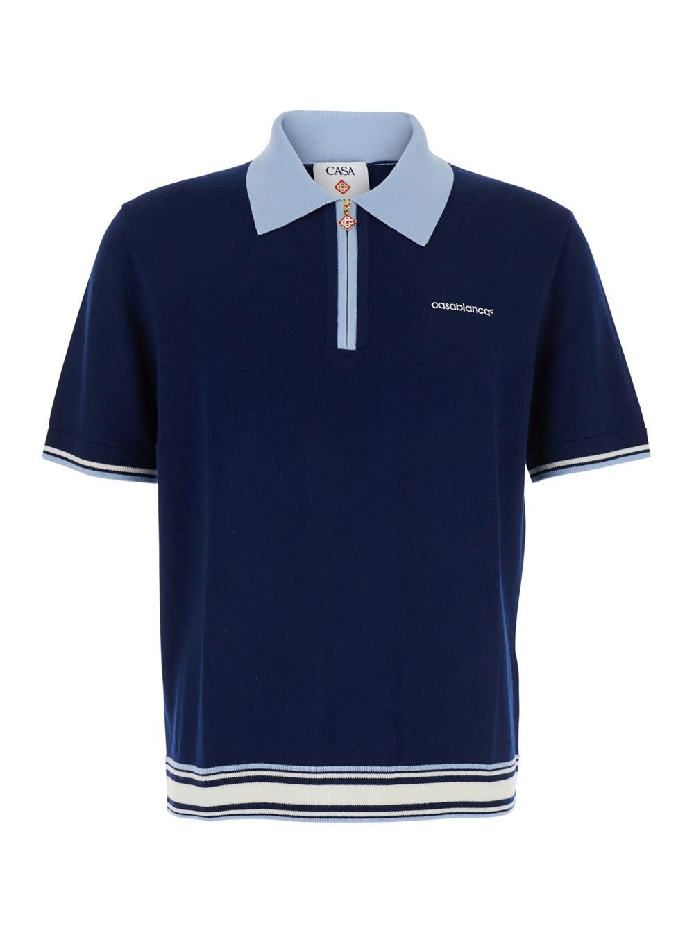 Tシャツ・カットソー Casablanca Casablanca T-shirts and Polos Blue Casablanca: Blue 'Tennis Club' Icon T-Shirt | SSENSE