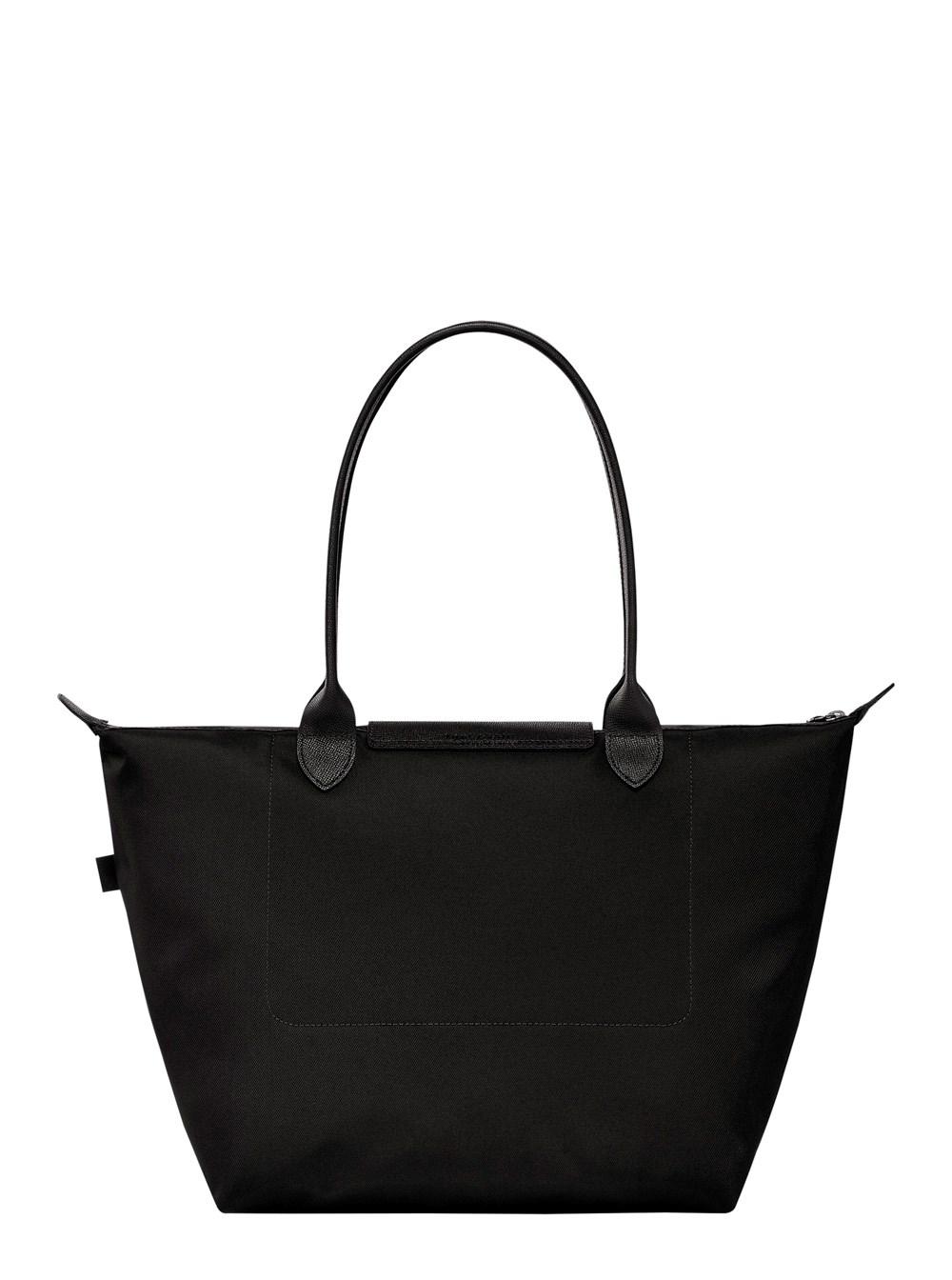 トートバッグ Le Pliage Energy nylon shoulder bag with engraved logo Longchamp 'le Pliage Energy' Blue Shoulder Bag With Engraved