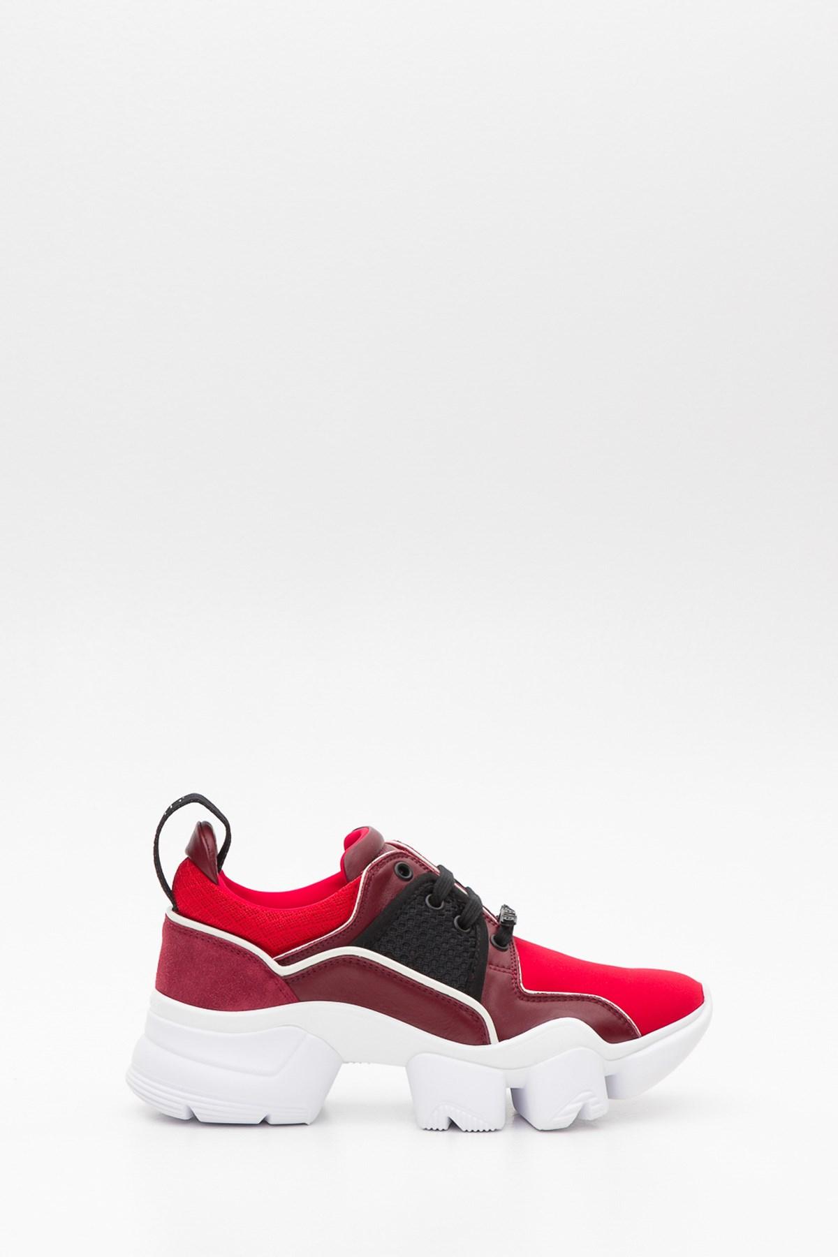 jaw low sneakers in neoprene and leather