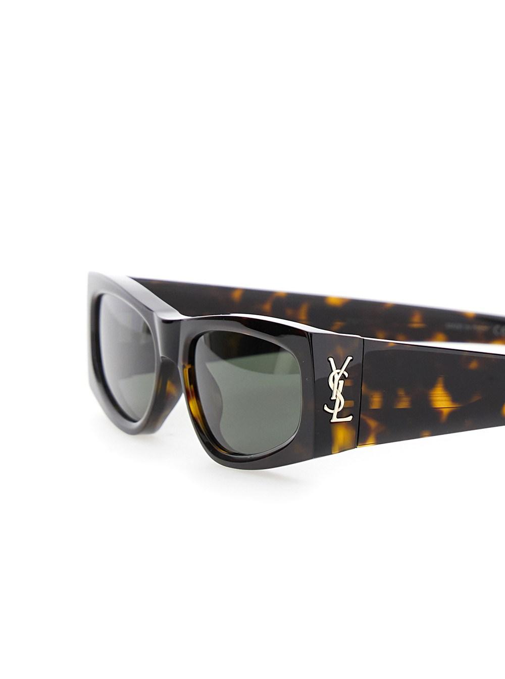 Saint Laurent 'Ysl Sl M140' Sunglasses With Cassandre in Black | Lyst