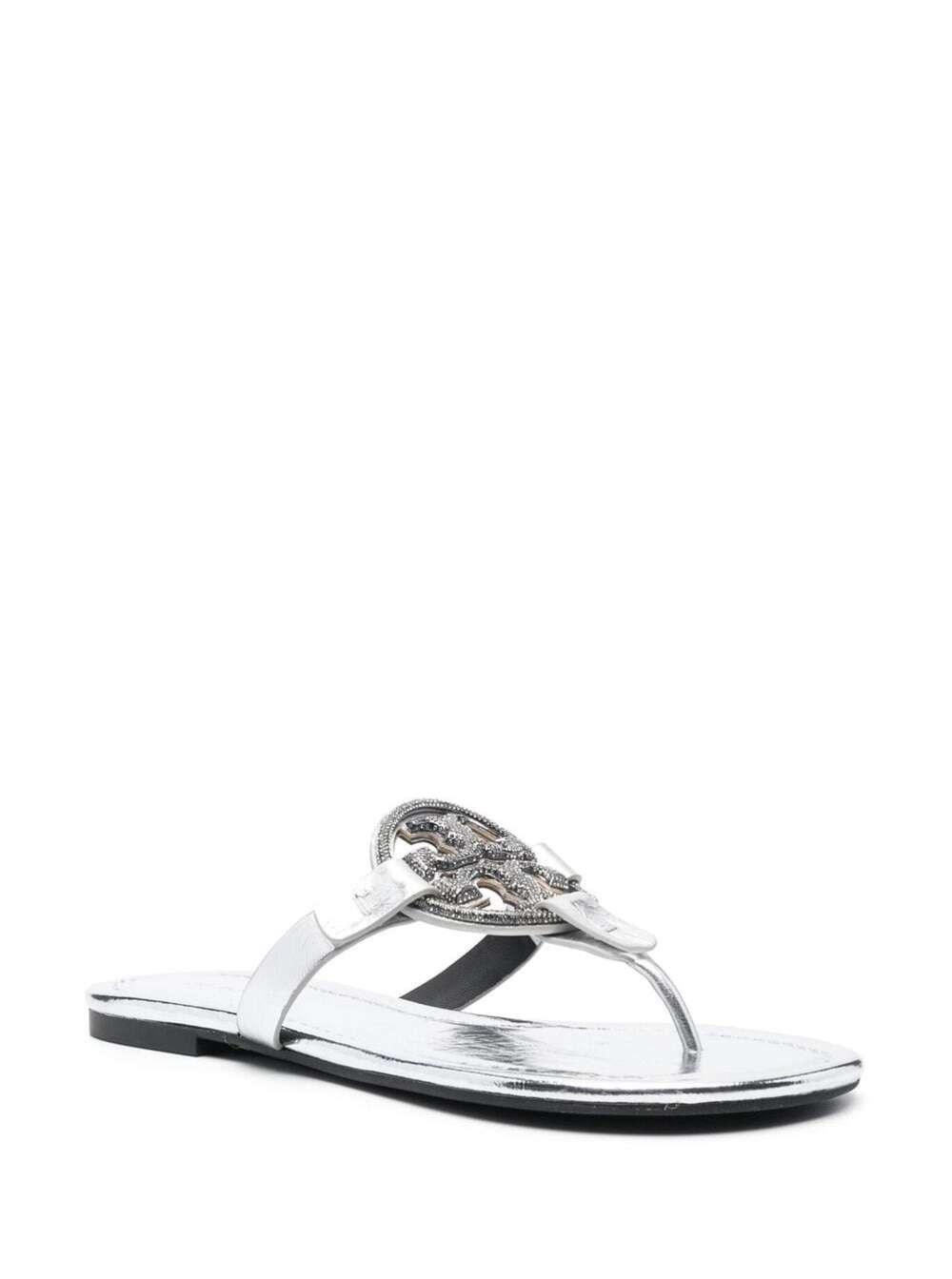 Tory Burch 'miller Pave' Sandals in White | Lyst