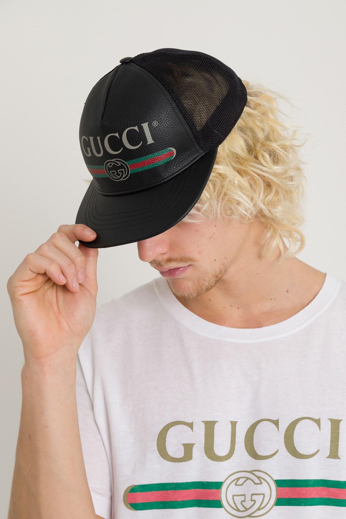 Gucci Print Leather Baseball Hat Shop, 51% OFF | www.emanagreen.com
