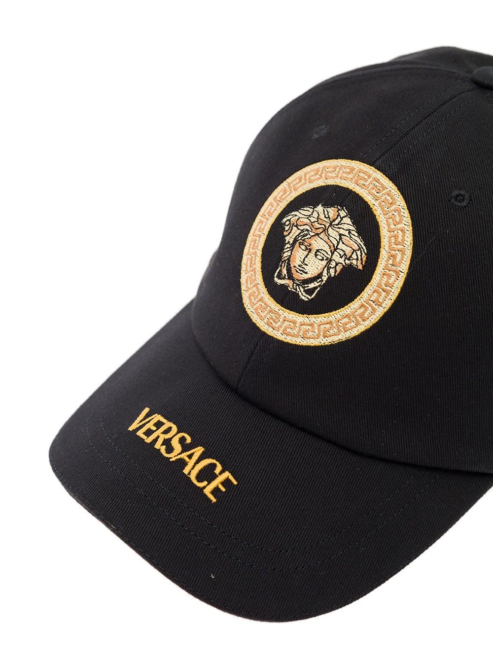 Versace Baseball Cap With Logo And Medusa In Cotton Man in Black for Men Lyst