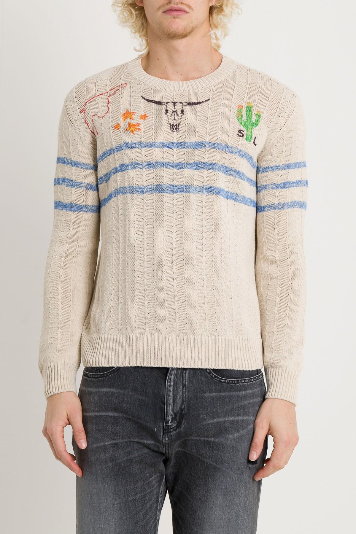 saint laurent knitted sweater