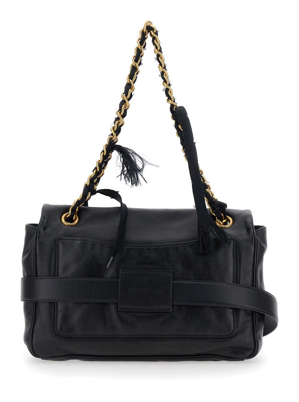 Balenciaga 'Modu Flap' Crossbody Bag With Logo Plaque On The
