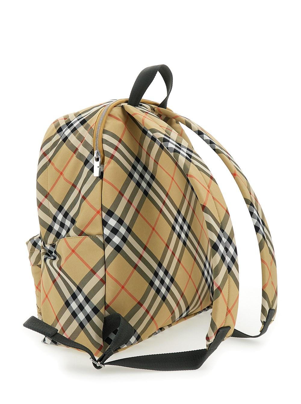 Burberry Backpack With Ekd Logo Patch in Metallic for Men Lyst UK