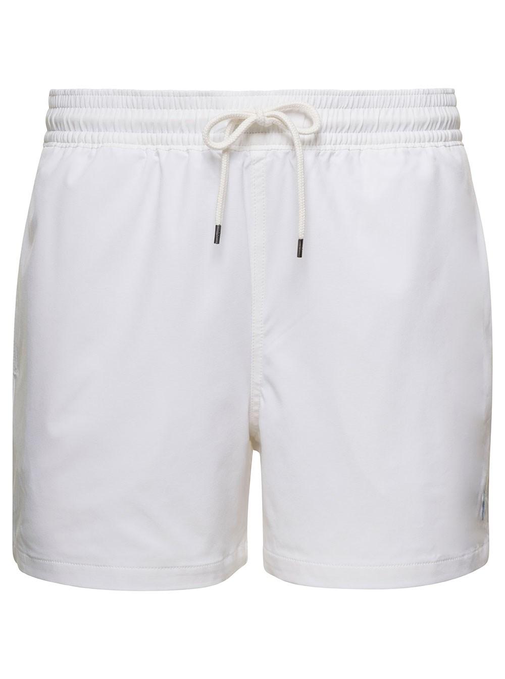 Polo Ralph Lauren Swim Shorts With Embroidered Logo And Logo Patch In  Polyester Man in Blue for Men | Lyst