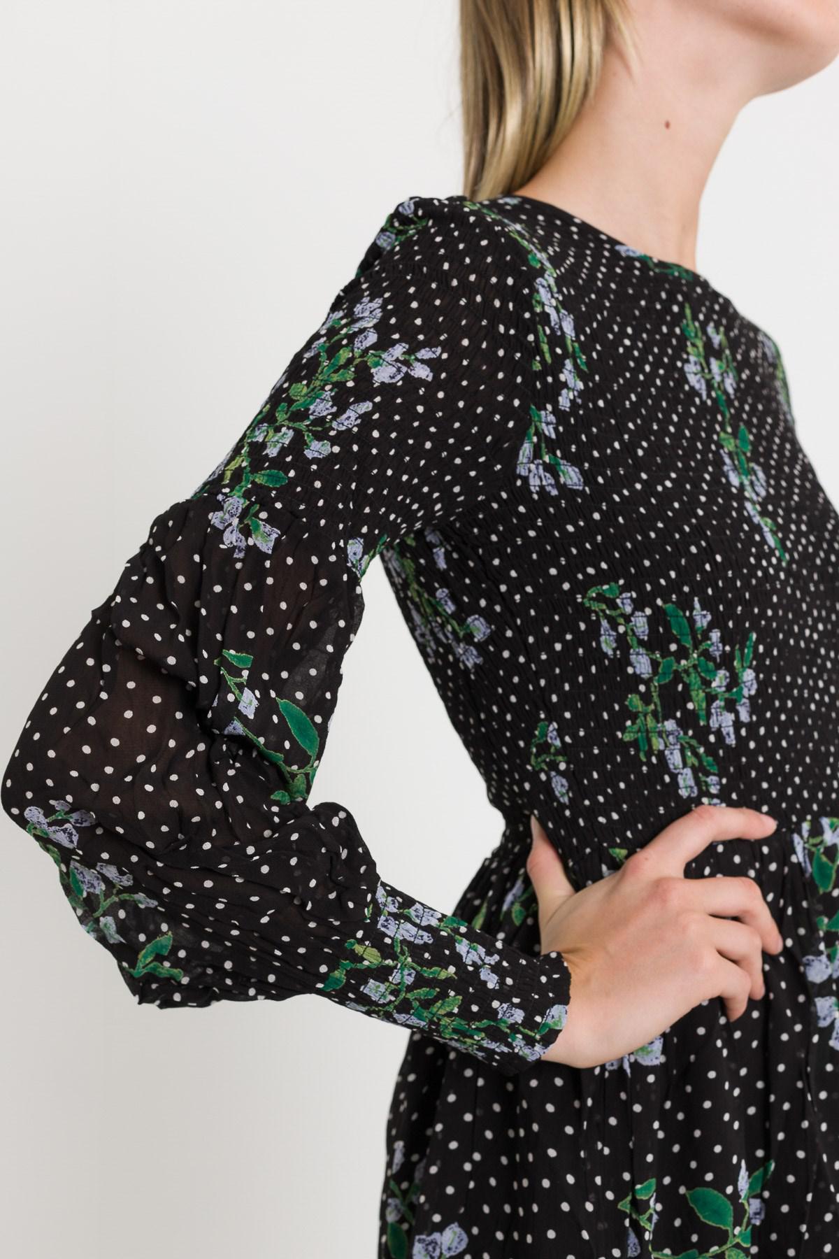 rometty georgette smock dress