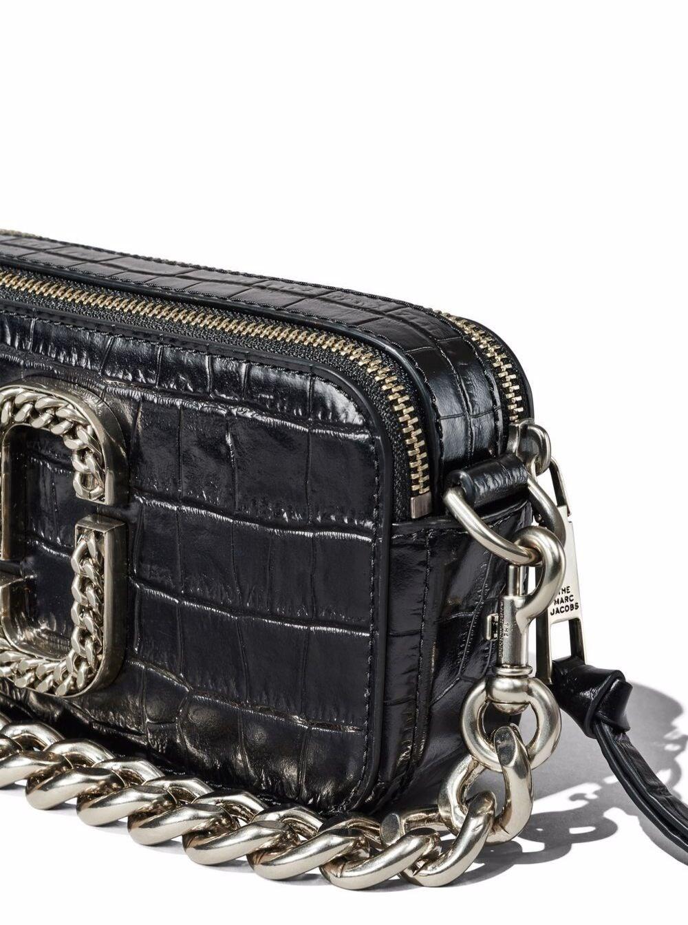 Snapshot leather crossbody bag Marc Jacobs Black in Leather - 36355148