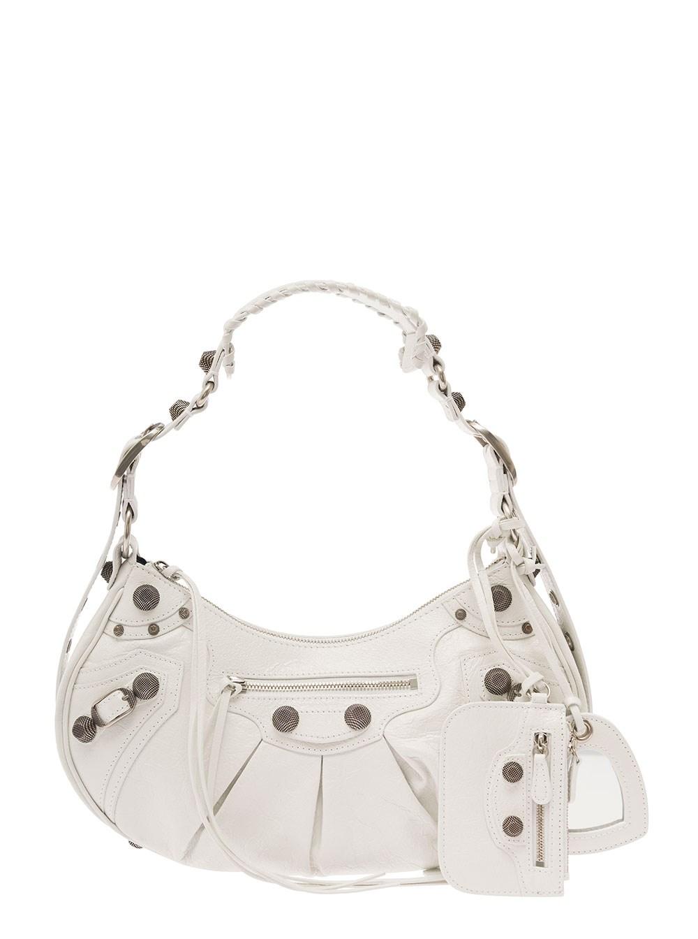 Balenciaga 'le Cagole S' Shoulder Bag With Removable Heart Mirror In ...