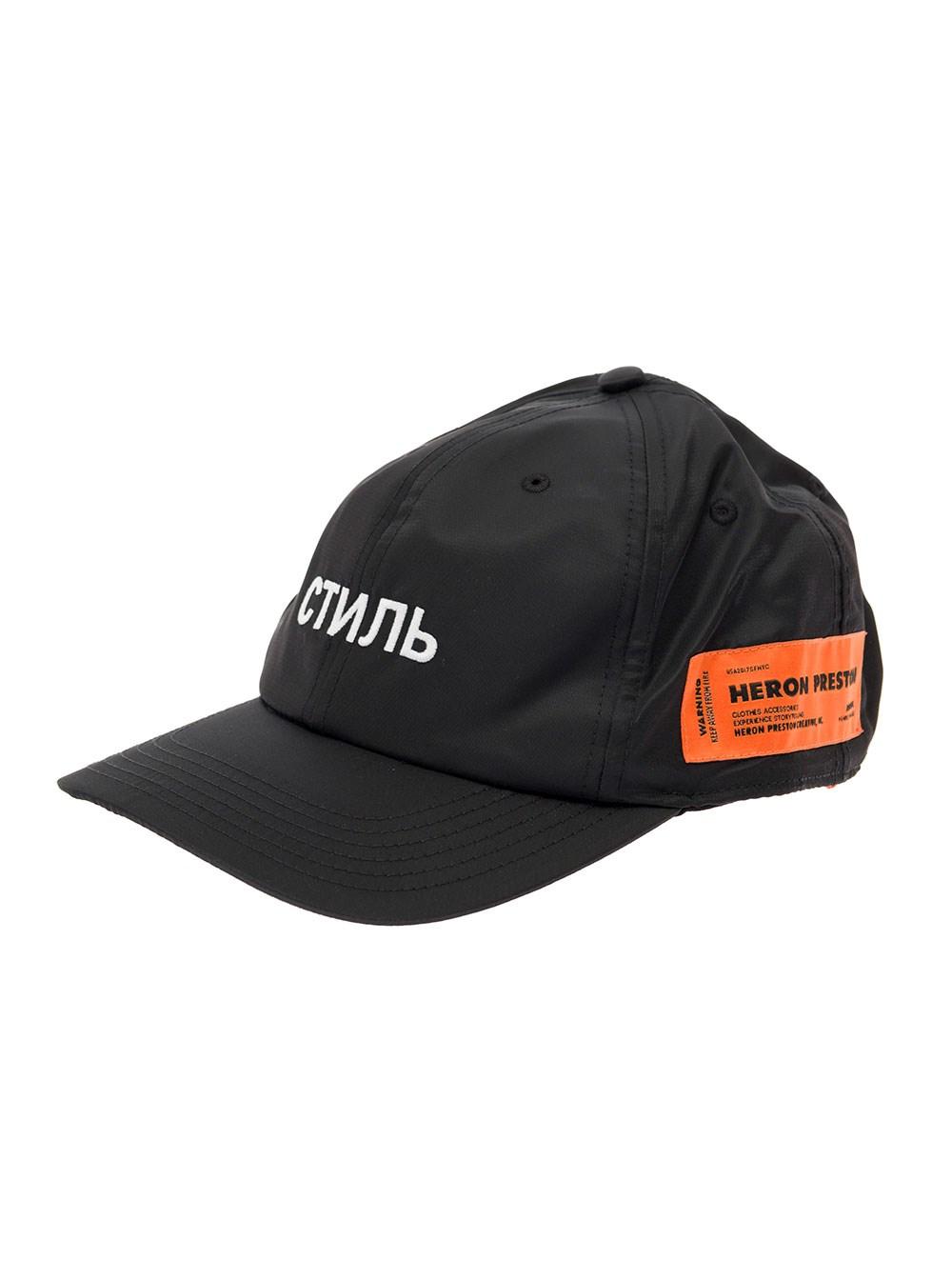 Heron Preston Baseball Cap In Tech Canvas With Ctnmb Embroidery And ...
