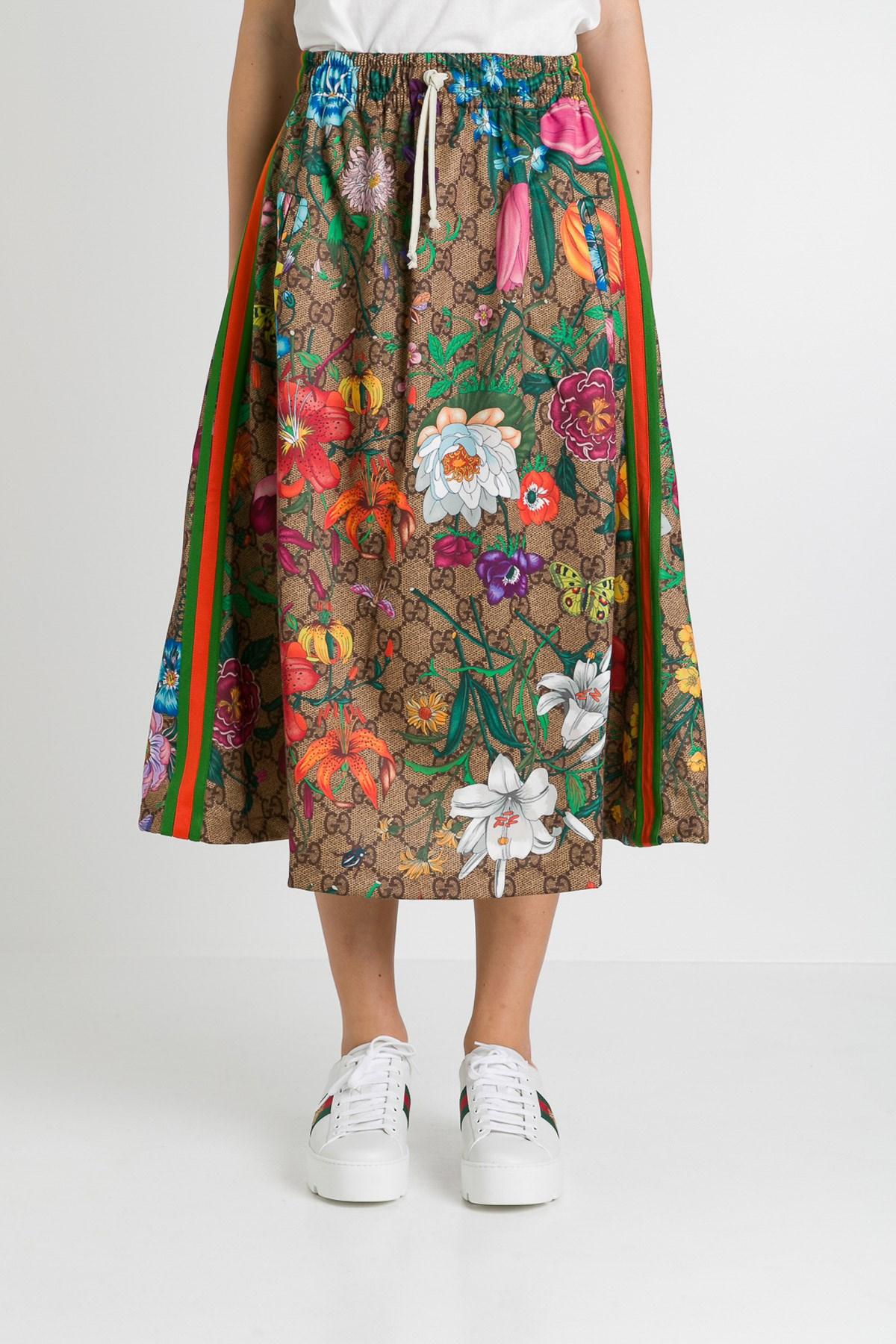 gucci floral skirt