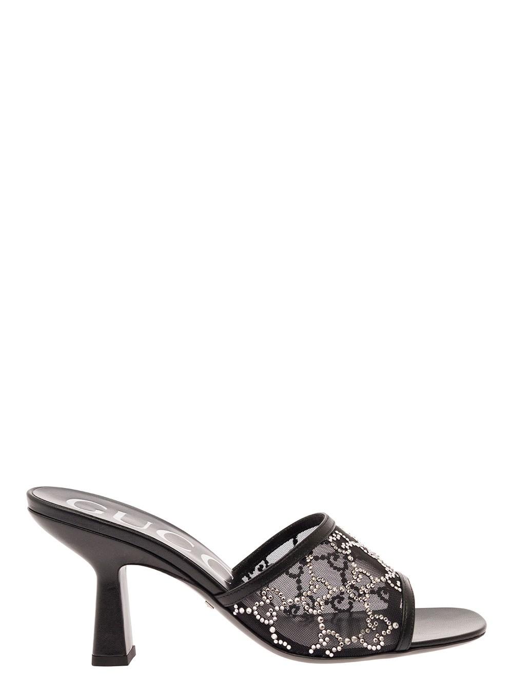 靴 Gucci Black bow GG mules Gucci Black bow GG mules