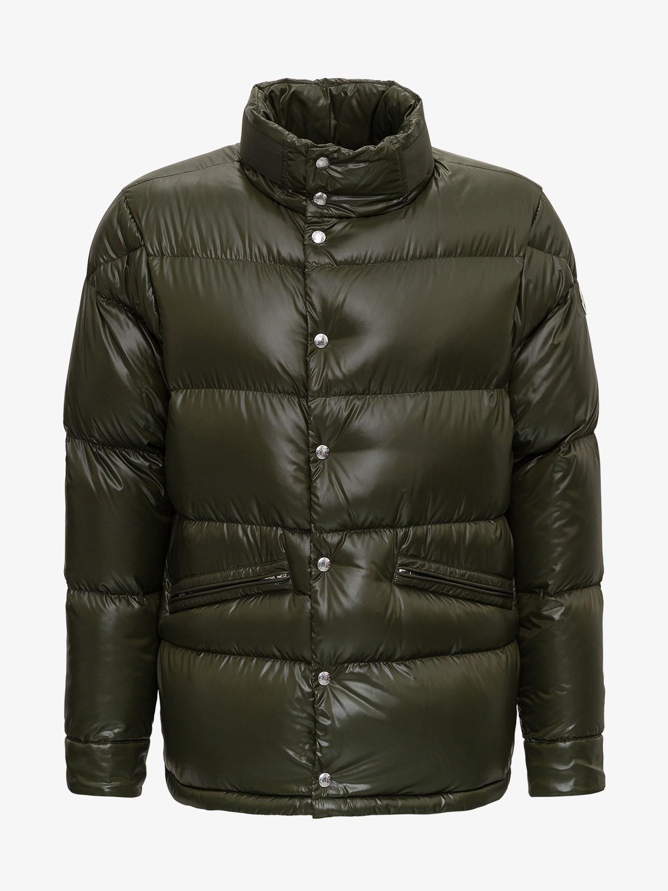 Moncler Synthetic Rateau Down Jacket in Green for Men - Lyst