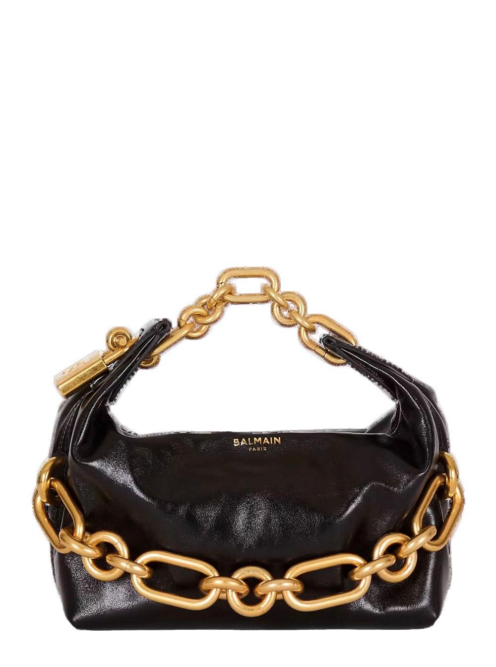 ショルダーバッグ・ポシェット BALMAIN Sync Mini Shoulder Bag - Balmain - Leather - Black Sync Mini bag in calfskin leather - Women | BALMAIN