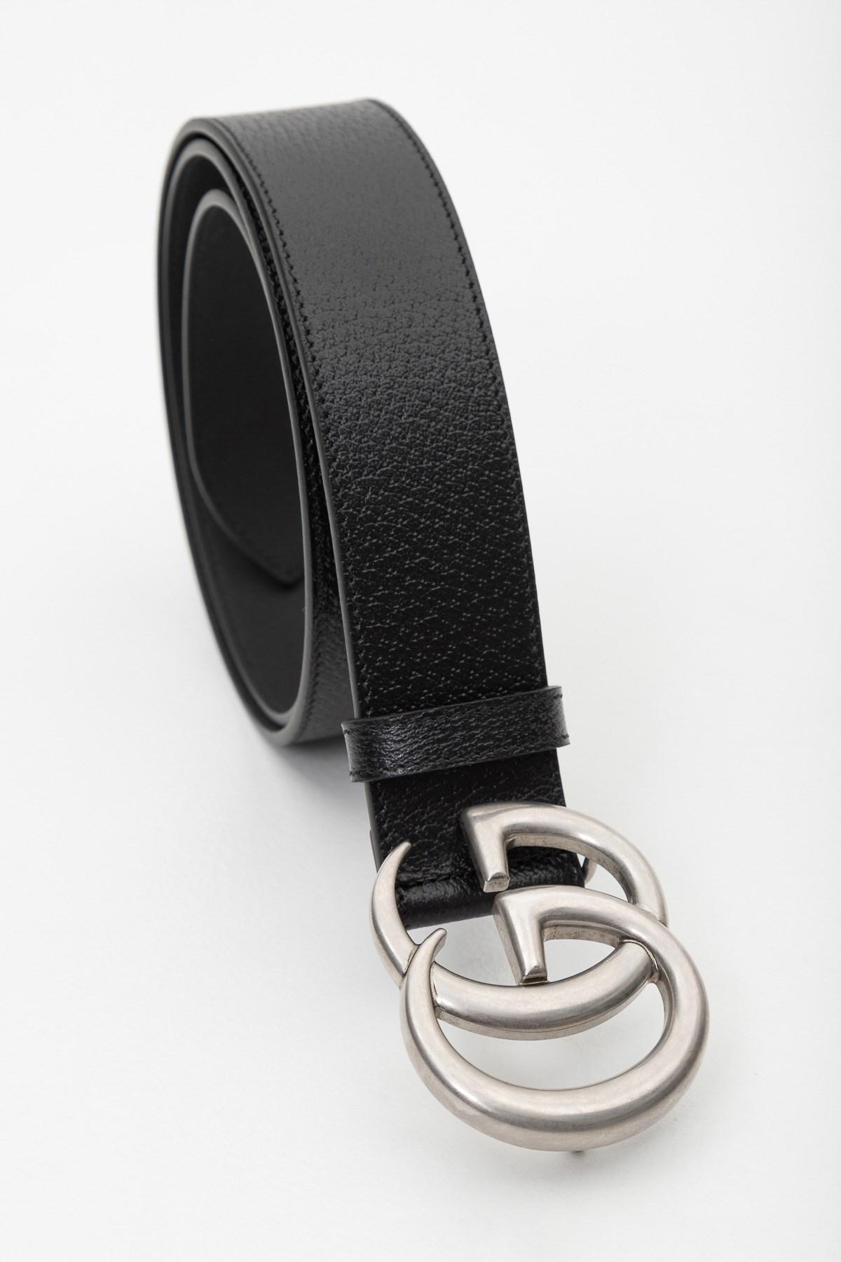 cintura gucci con fibbia argento