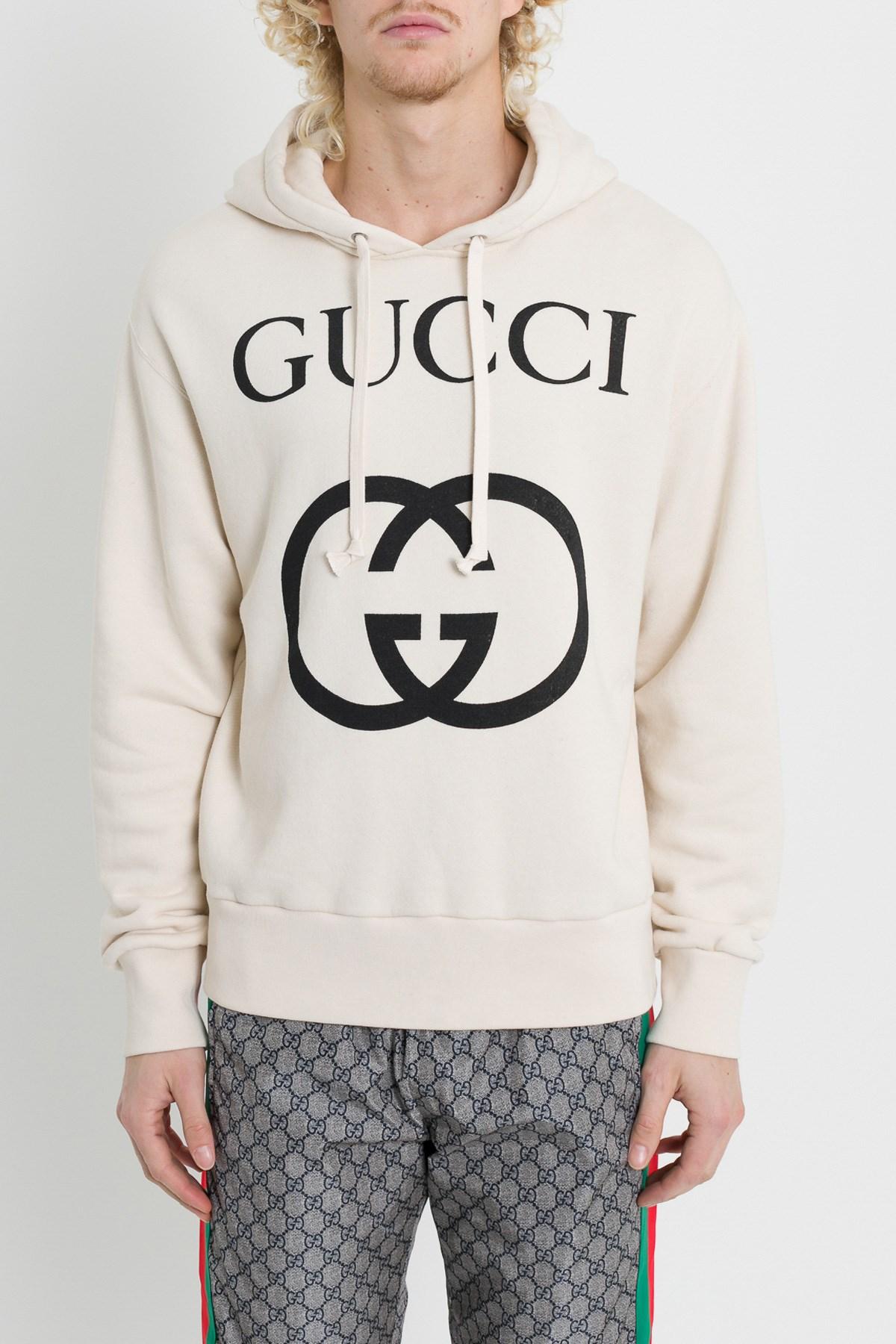 hooded sweatshirt with interlocking g