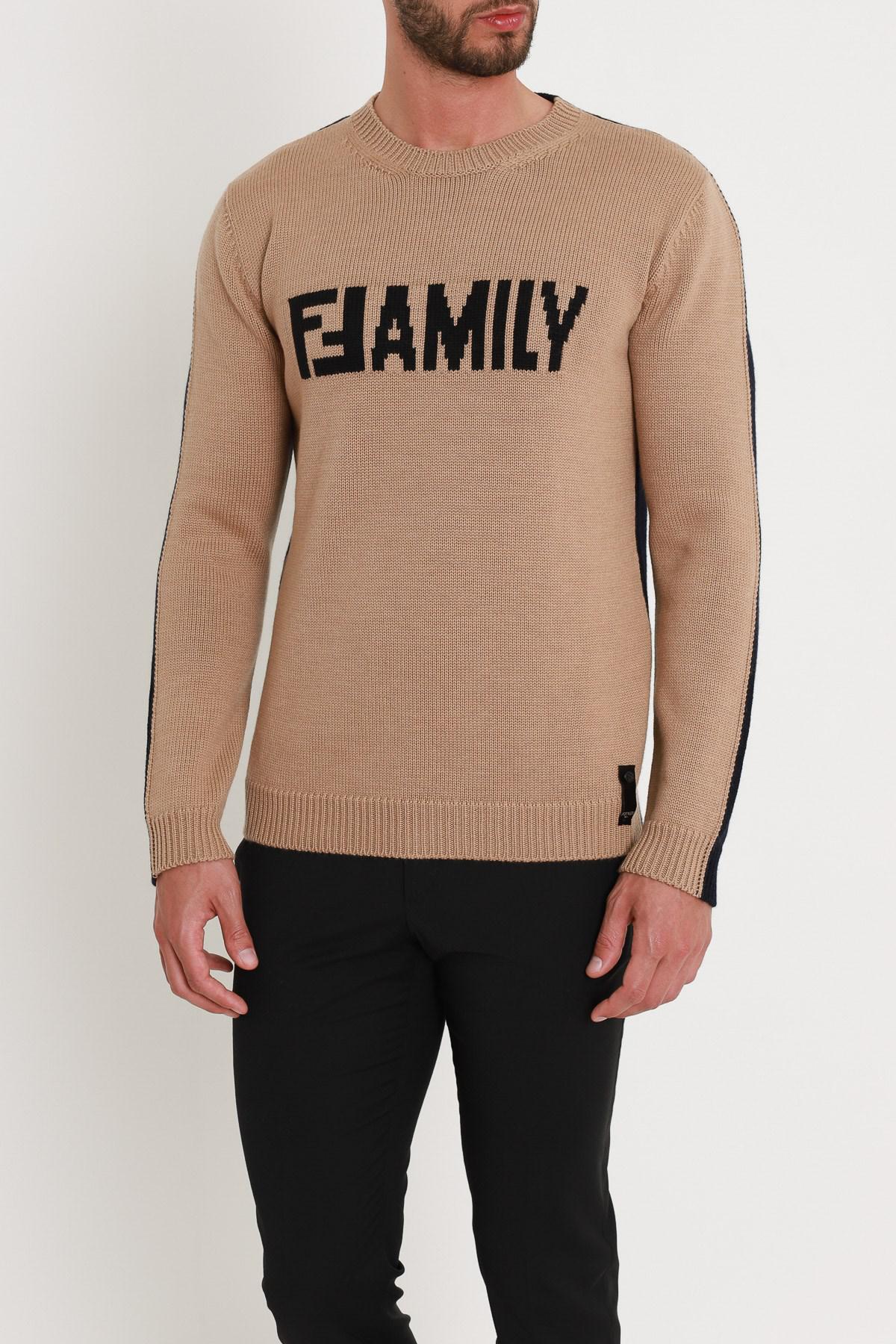Fendi Wool Ff Family Sweater for Men - Lyst