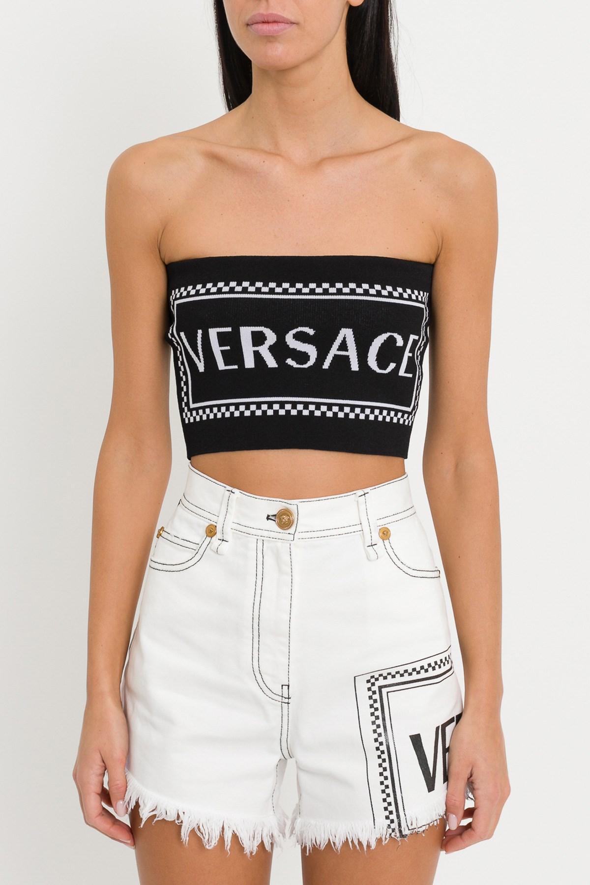 versace bandeau top